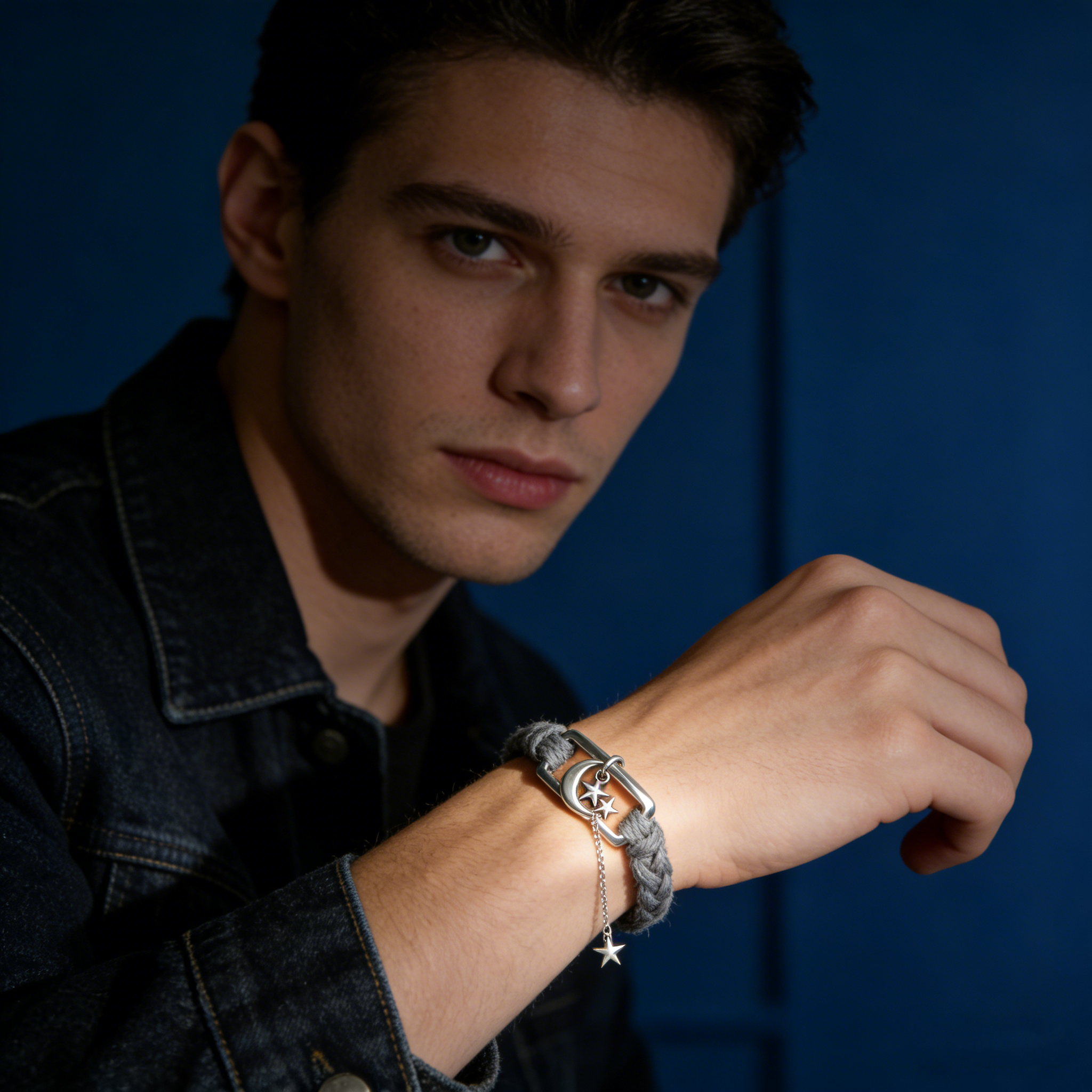 Moon & Star Woven Bracelet