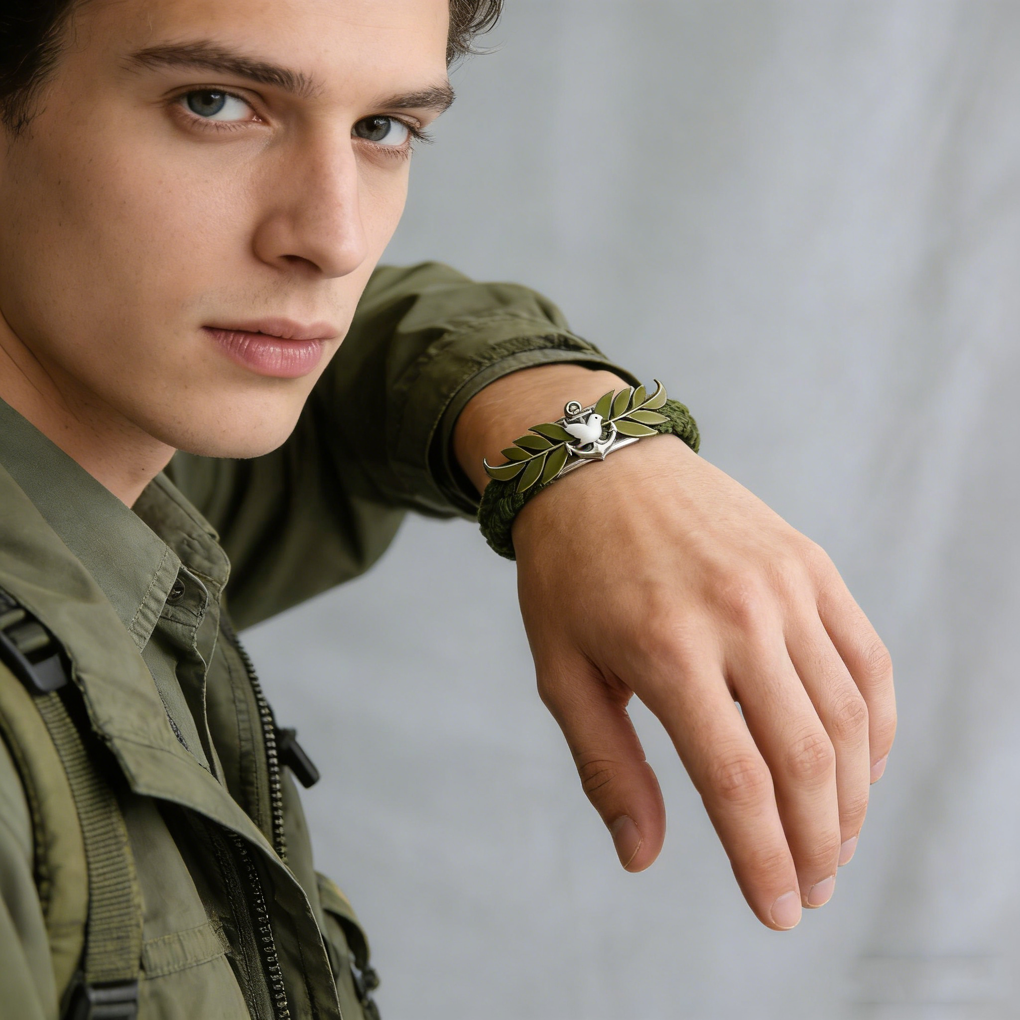 Peace Dove & Laurel Bracelet