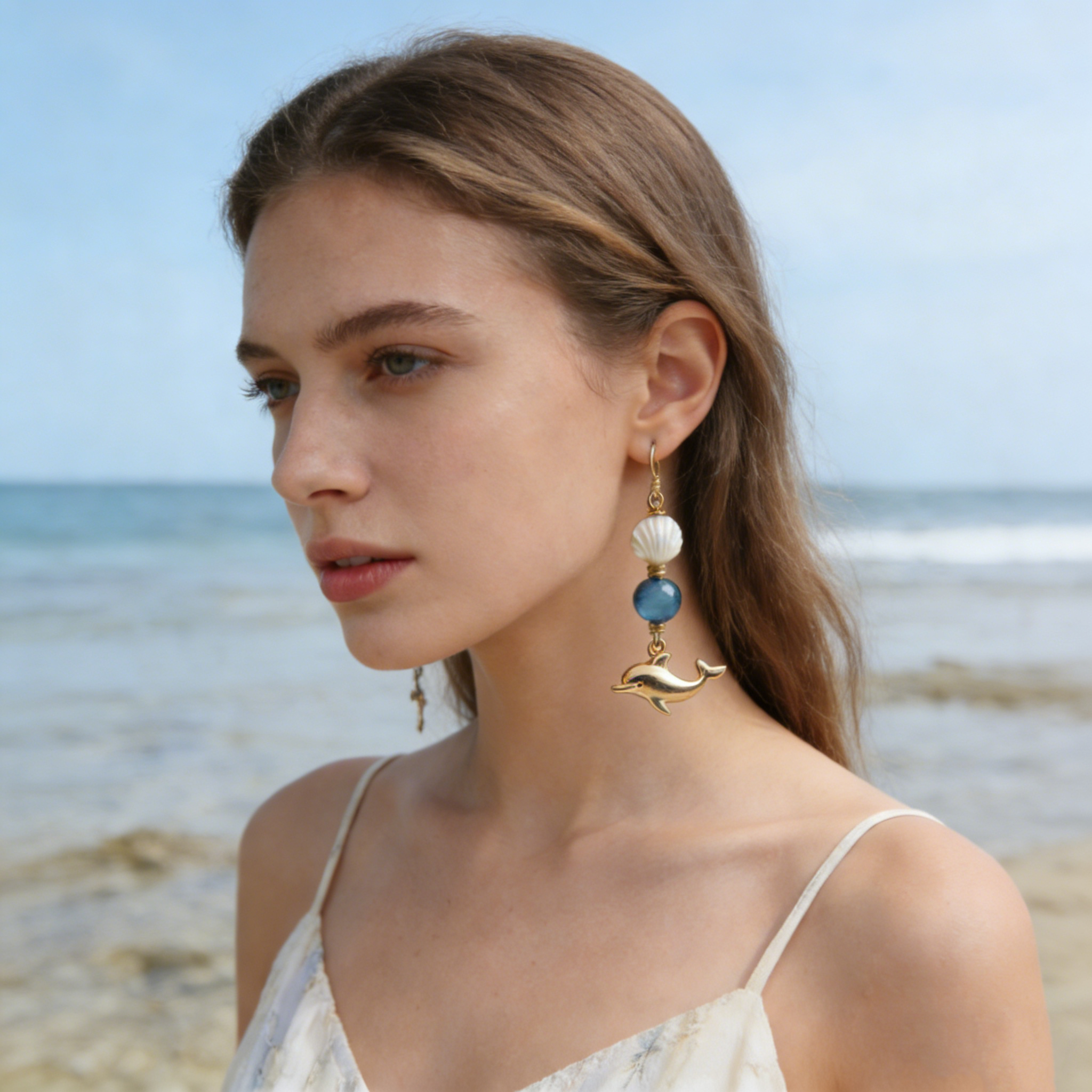 Dolphin Cove Drop Earrings