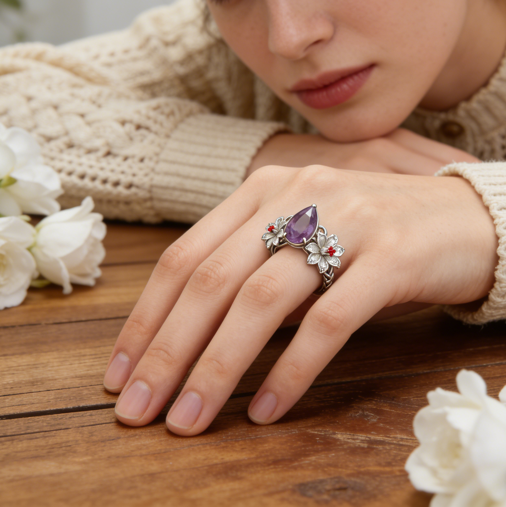 Purple Lily Ring