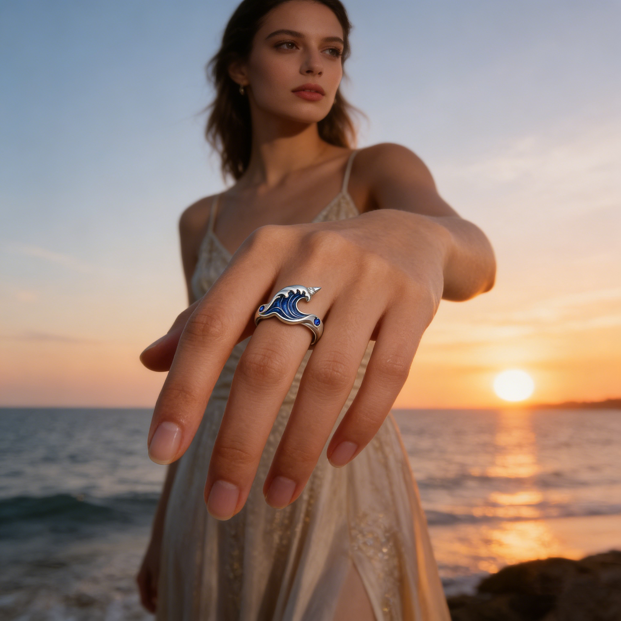 Wave Crest Ring