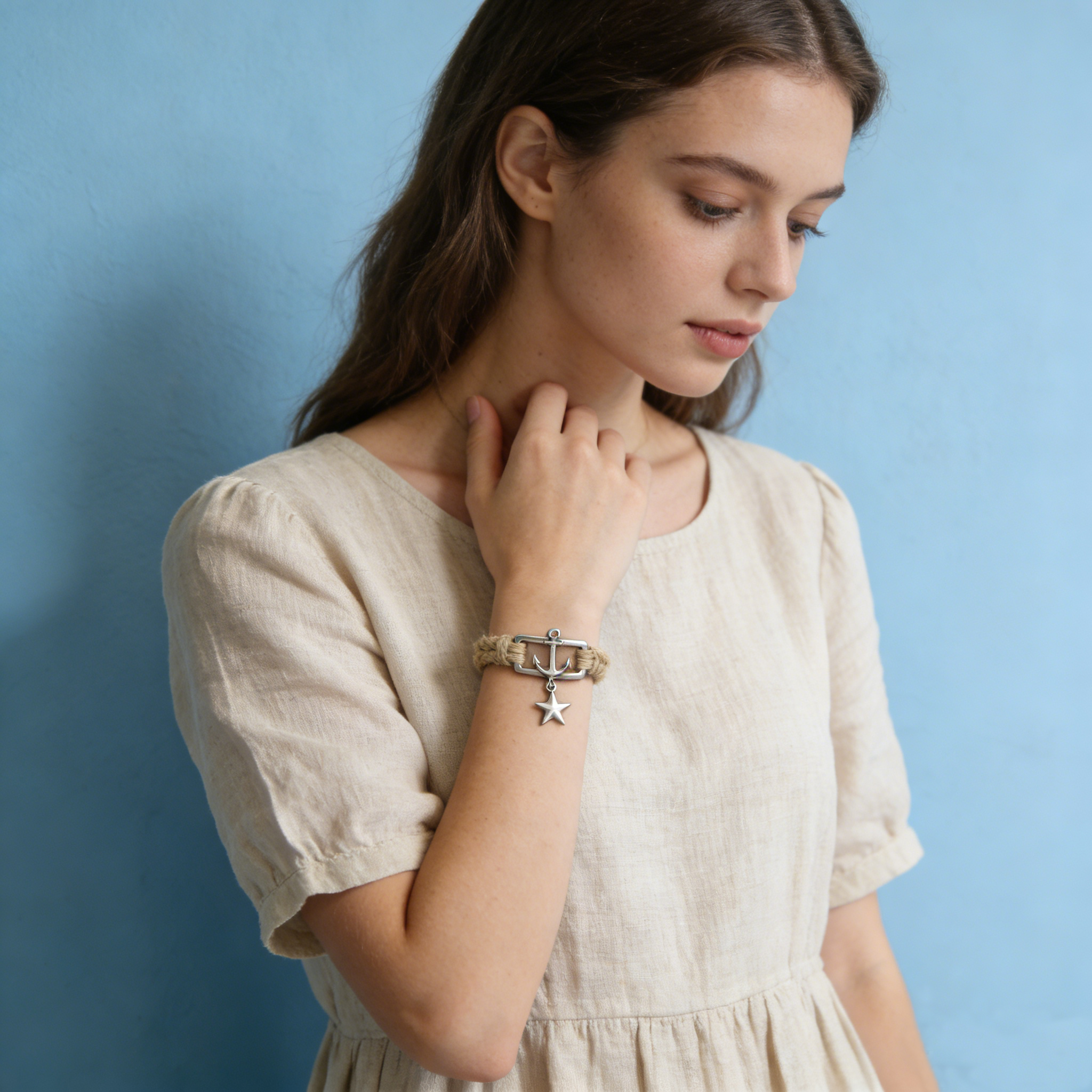 Anchor Star Hemp Bracelet