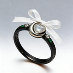 Moonlit Heart Ring