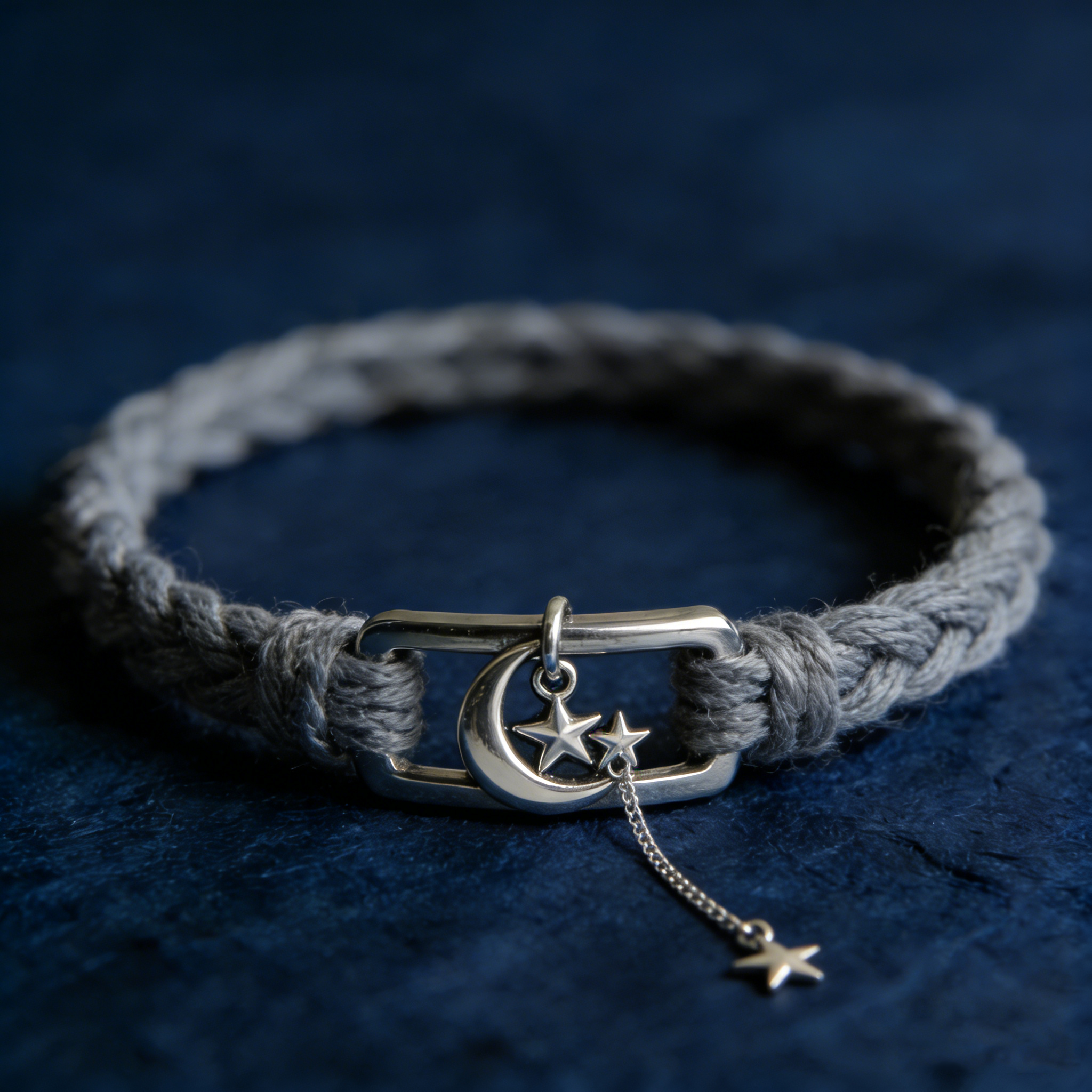 Moon & Star Woven Bracelet