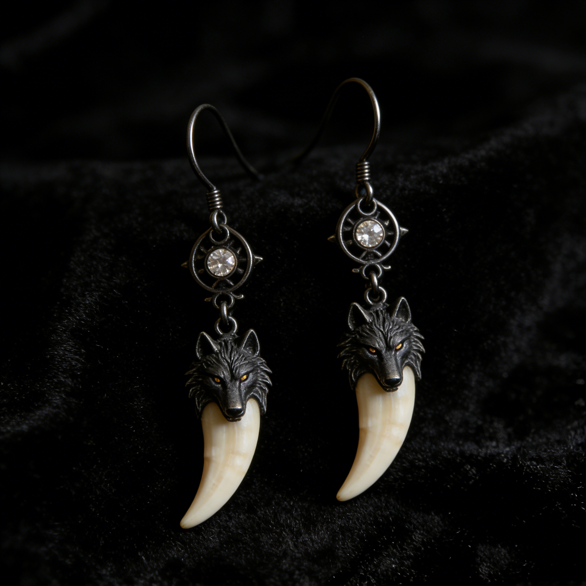 Shadow Wolf Earrings