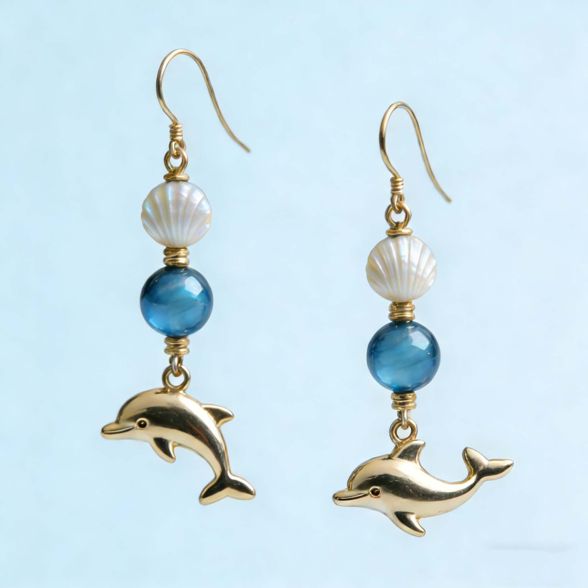 Dolphin Cove Drop Earrings