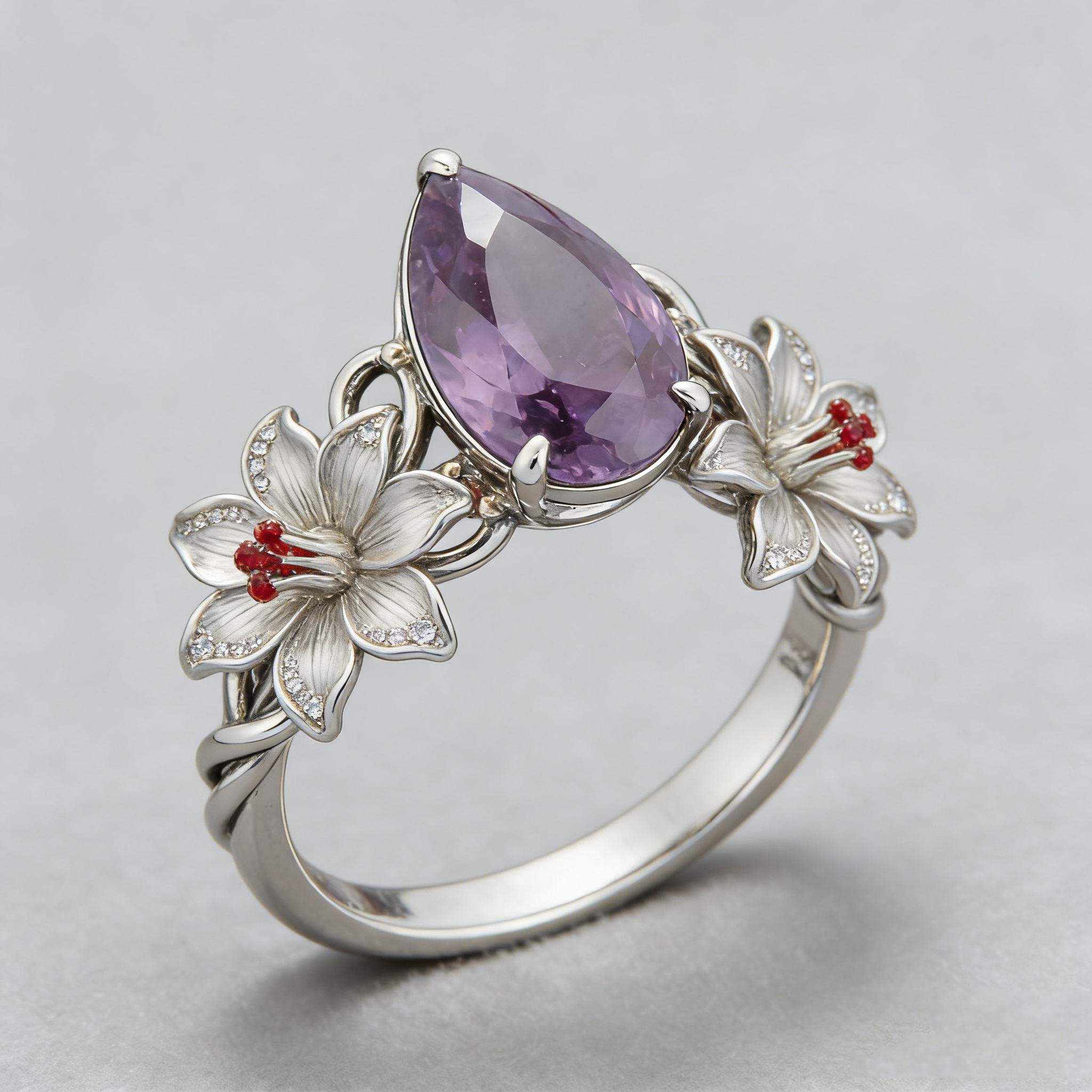 Purple Lily Ring