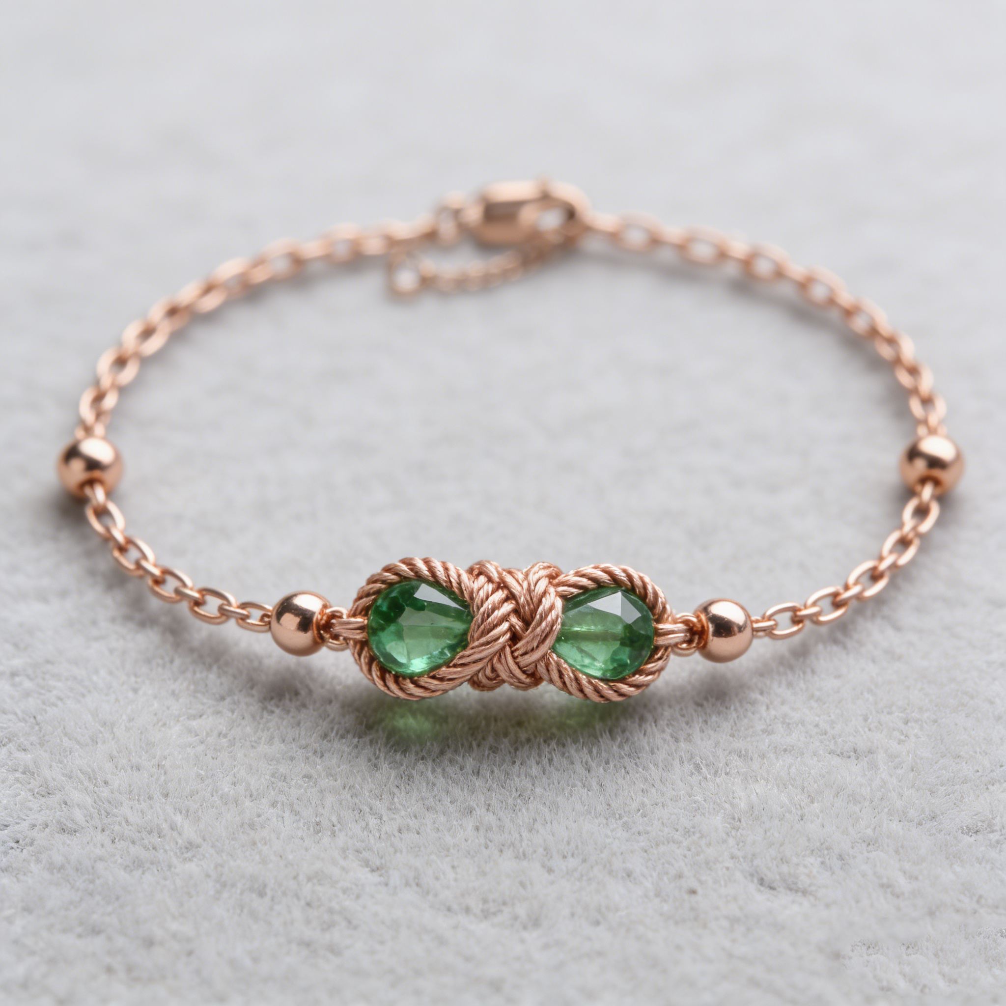 Double Emerald Knot Bracelet