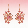 Vintage Rosette Earrings