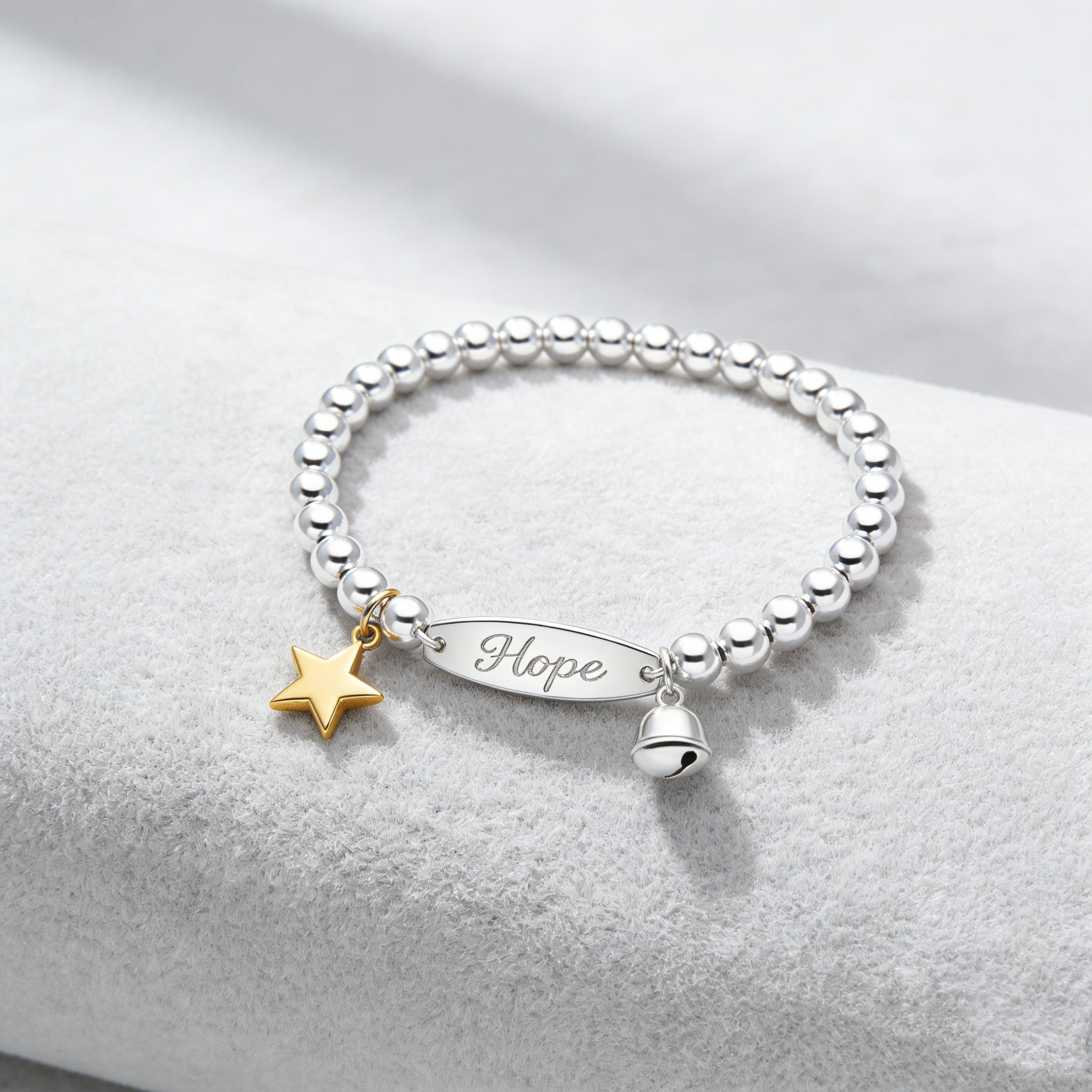 Hope Star & Bell Beaded Bracelet