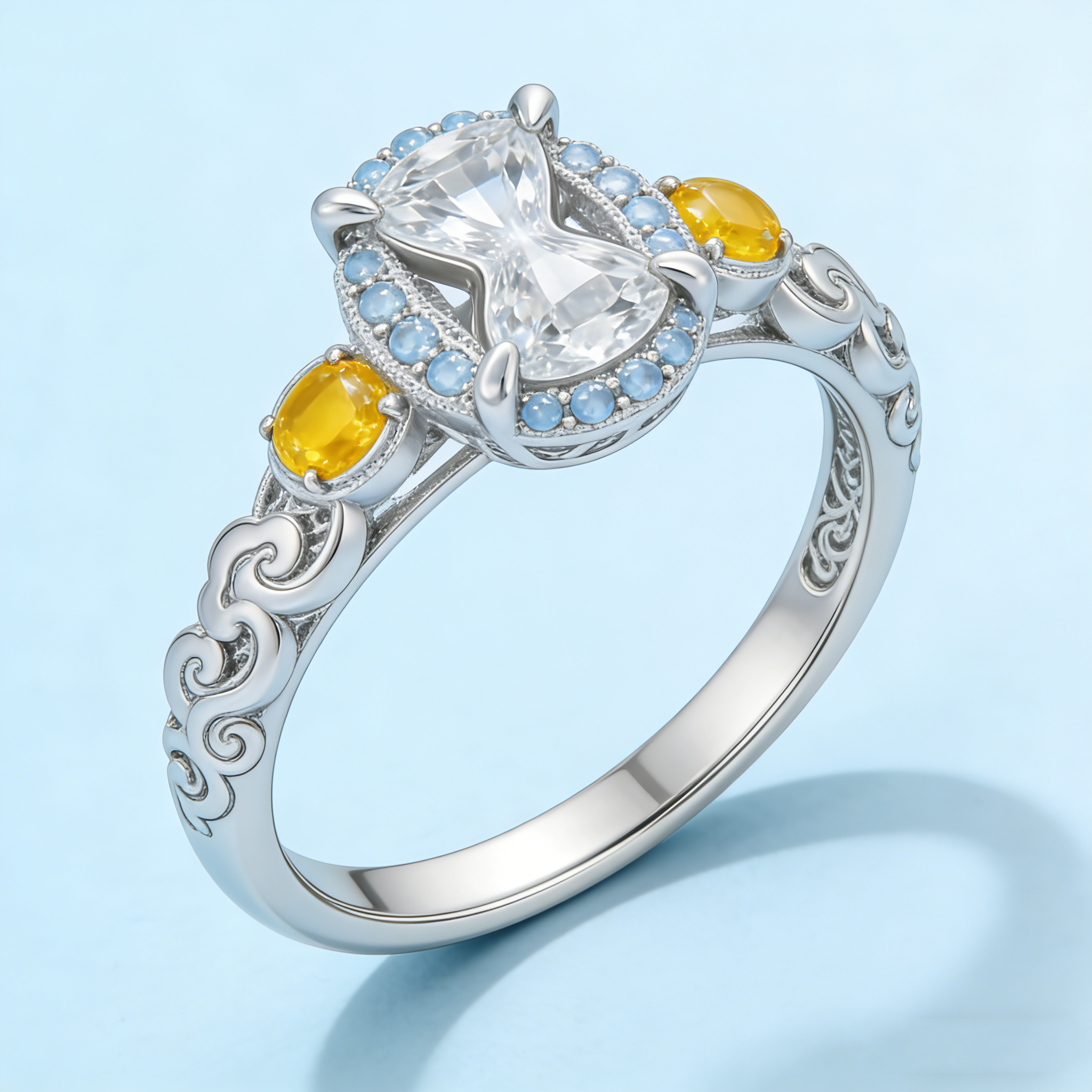 Hourglass Ring