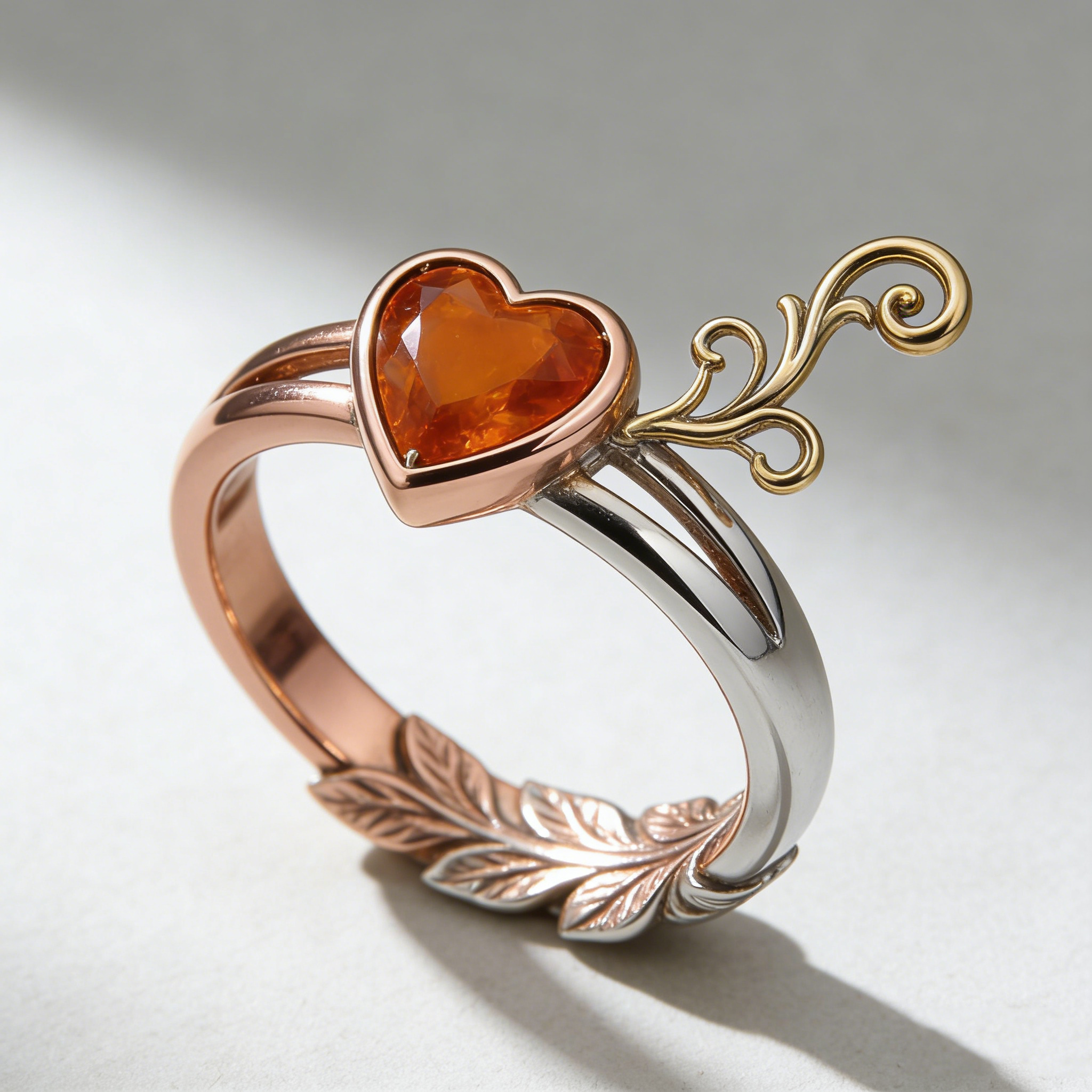 Heartfire Tri-Tone Ring